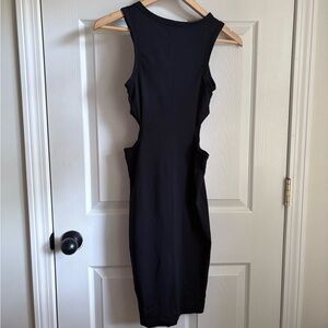 Zara Black Cut out midi Dress